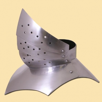 Preview: Gotische Halsberge - 15. Jhd. - 1,6 mm Stahl